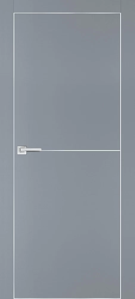 Фото Межкомнатная дверь PX-19 AL кромка с 4-х ст. Серый матовый
