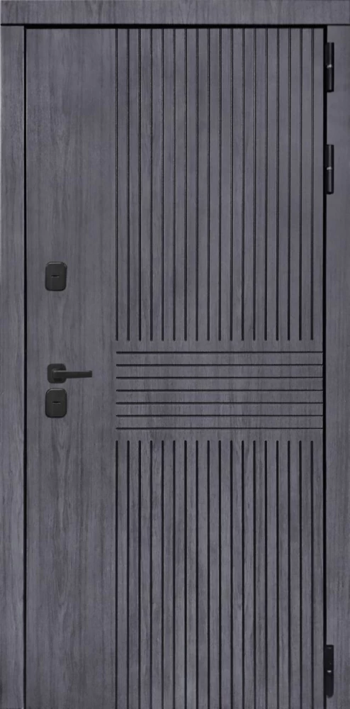 Входная дверь ДвериПРО Берген Фараон-2 (16мм, светлый мореный дуб) DPRO197056 внешняя сторона