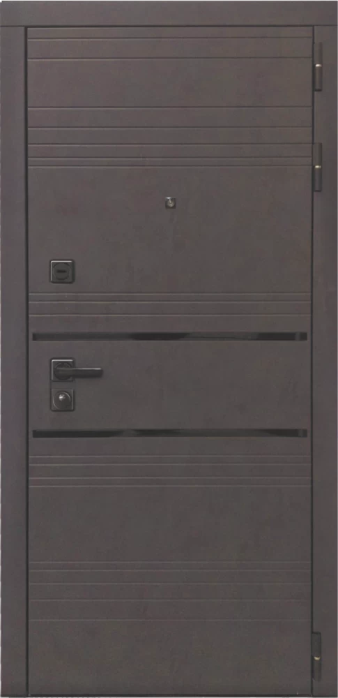 Входная дверь ДвериПРО L-43 Фараон-2 (16мм, мореный дуб) DPRO196878 внешняя сторона