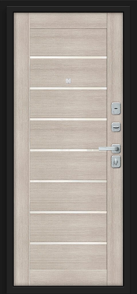 Входная дверь Прайм/BChrome Almon/Cappuccino Melinga BR6166