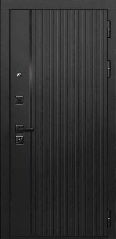 Входная дверь ДвериПРО L-45 Без фрезеровки Дуб пацифик горизонт DPRO196722 внешняя сторона